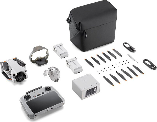 Квадрокоптер DJI Mini 4 Pro Fly More Combo (DJI RC 2) (Пульт с экраном)
